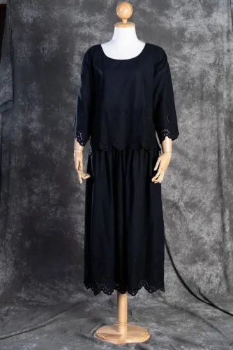 NEW! Lace Dress 100% Cotton (LS-3907)